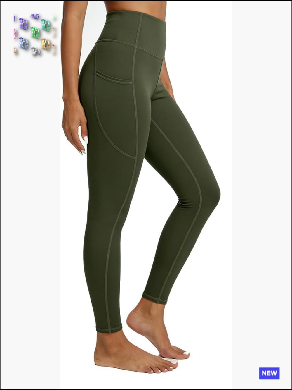 Buttery Soft Yoga Leggings with Pockets Tummy Control High Rise